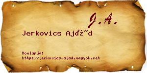 Jerkovics Ajád névjegykártya
